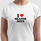 camiseta i <3 skeater boy