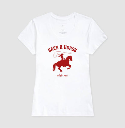 camiseta save a horse — ride me