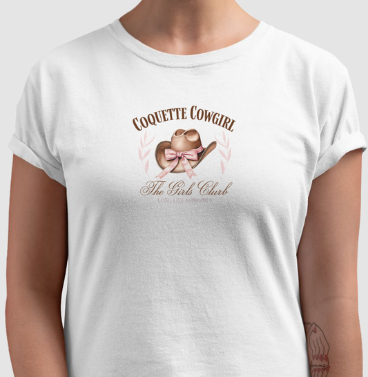 camiseta coquette cowgirl hat