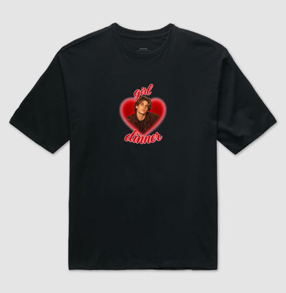 Oversized Personalizada Girl Dinner