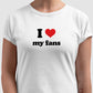 camiseta i <3 my fans