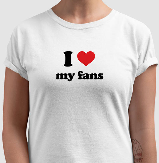 camiseta i <3 my fans