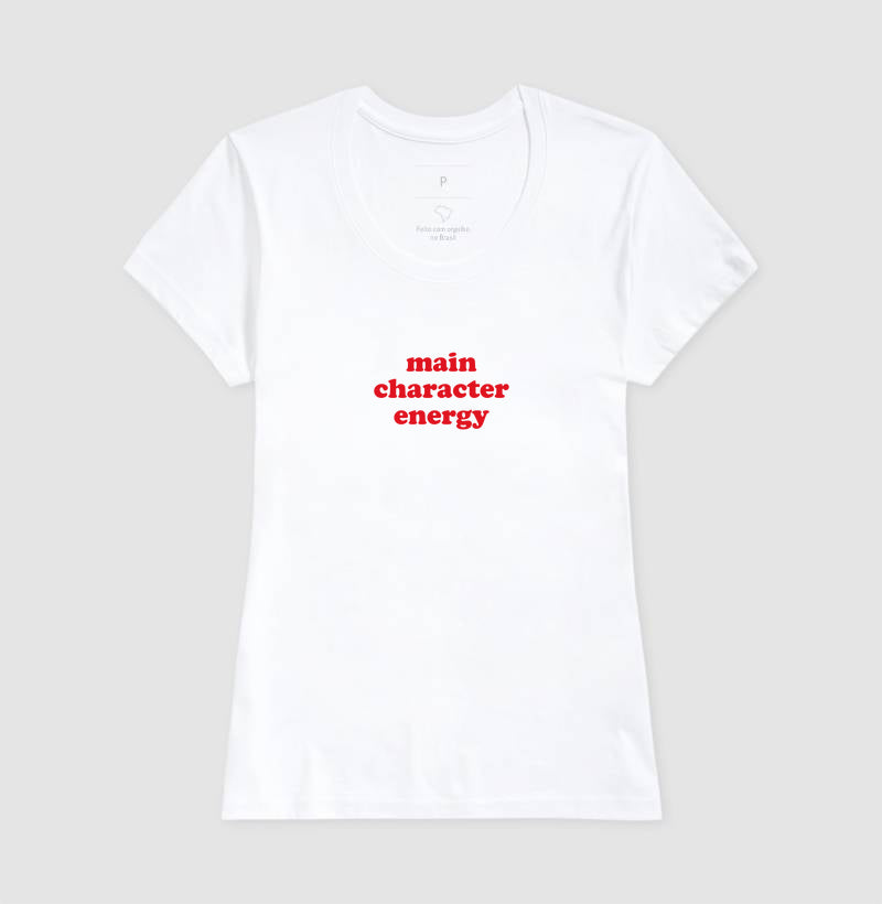 camiseta main character energy