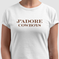 camiseta j’adore cowboys