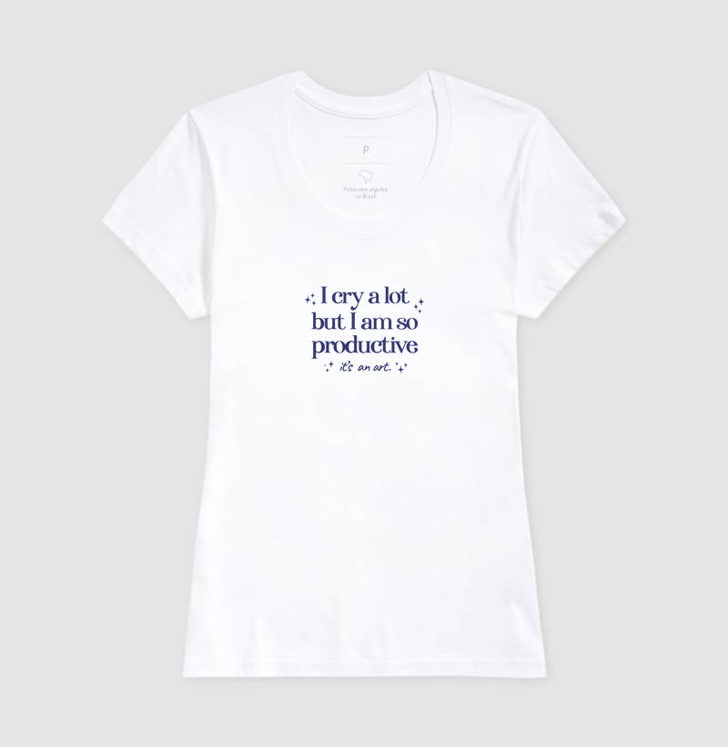 Camiseta i cry a lot but i am so productive