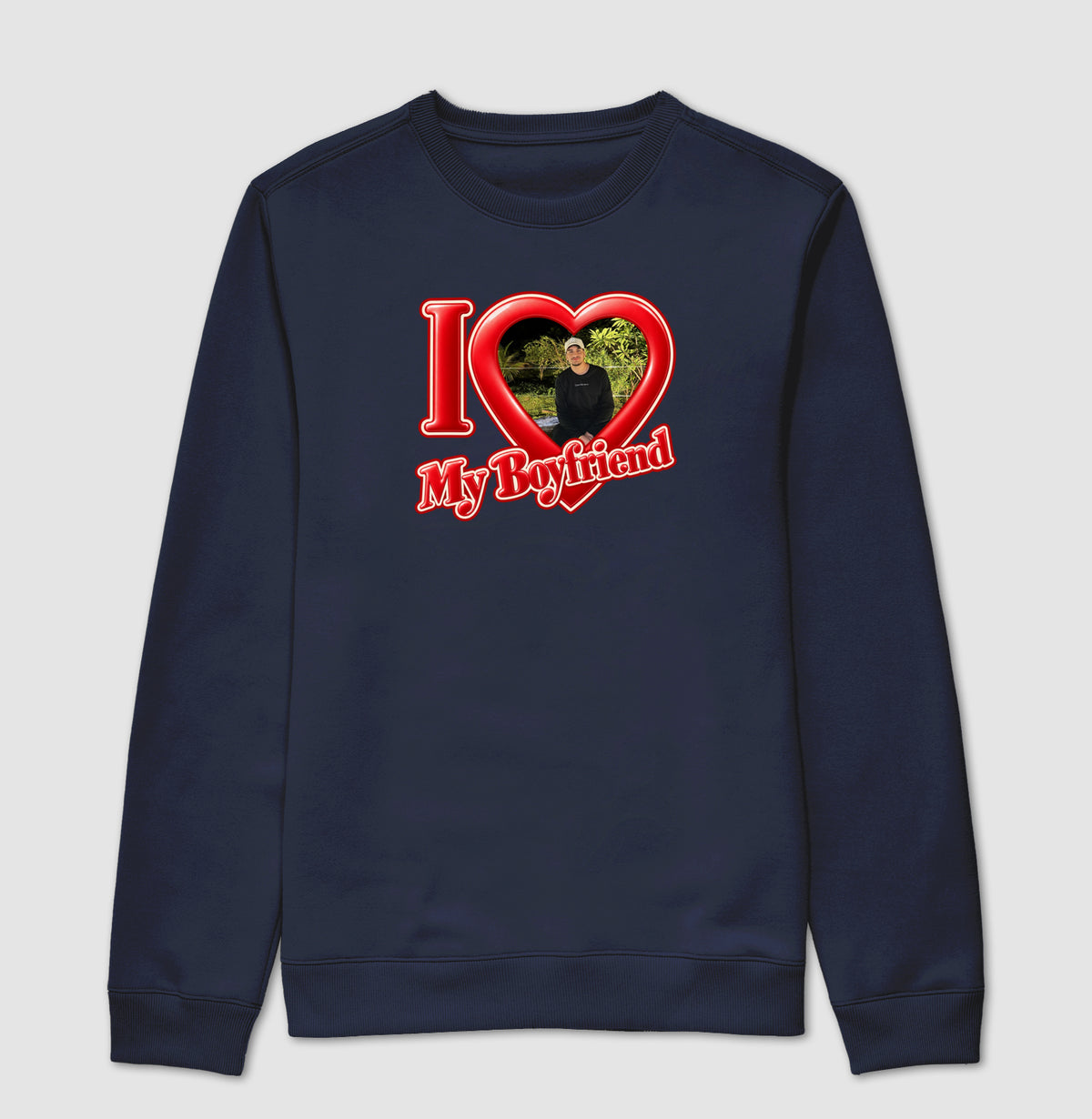 Suéter Personalizada I Love My Boyfriend